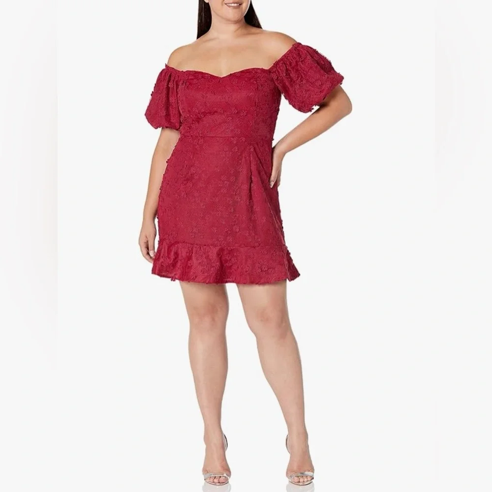 NWT City Chic Festive Detail Dress - Picture 2 of 2